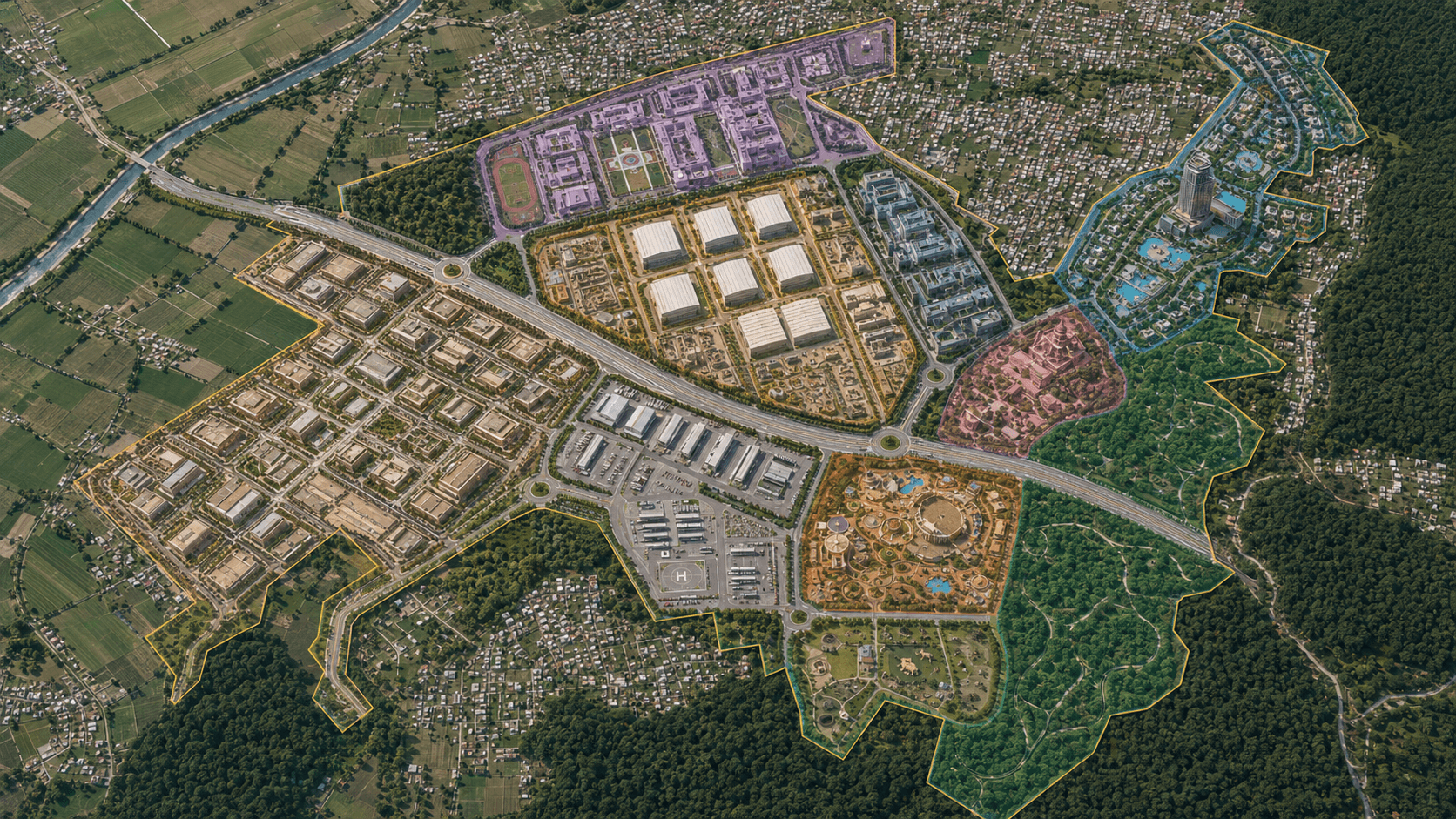 DBFC site — Zoned view